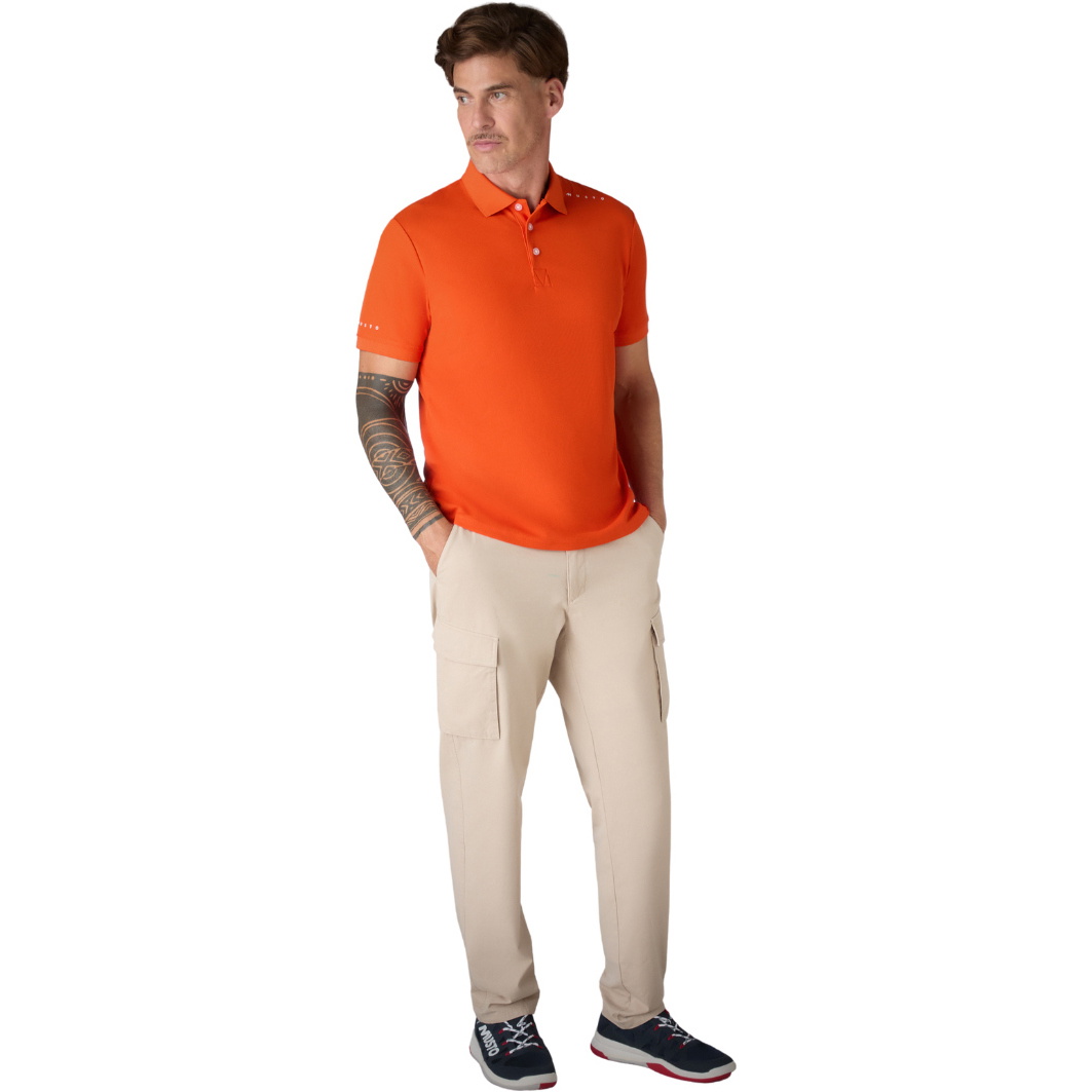 2026 Musto Männer Evo Crew Pro Lite Polo 84220 - Pumpkin Orange